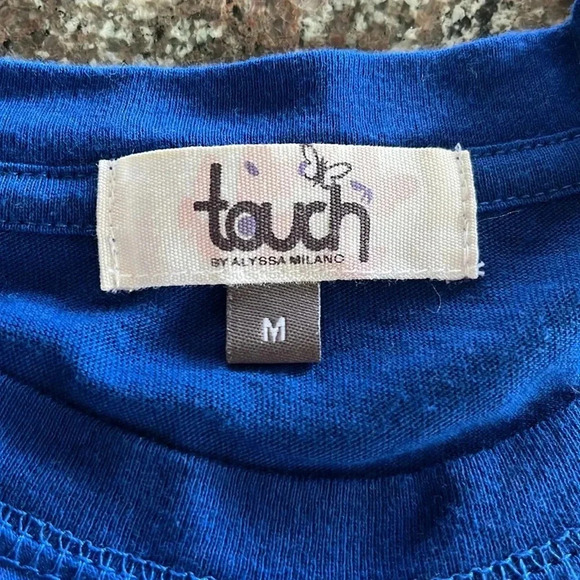 CHICAGO CUBS LONG SLEEVE TEE TOUCH BY ALYSSA MILANO Super Soft Womens size med - Picture 6 of 9